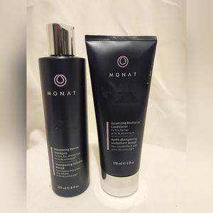 Lot 2 Monat Volumizing Revitalize 8oz Shampoo & 6oz Conditioner Hair Care New